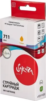 Sakura Printing SICZ132A (аналог HP 711 Yellow)