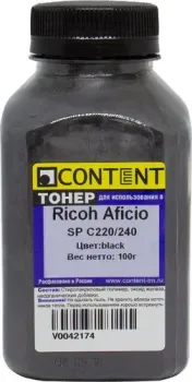 Content для Ricoh Aficio SP C220/240 (черный) 100 г