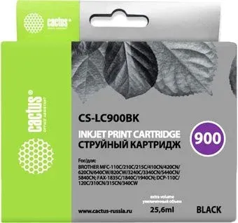 CACTUS CS-LC900BK (аналог Brother LC900BK)