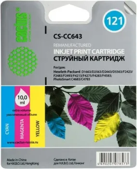 CACTUS CS-CC643 (аналог HP 121 (CC643HE))