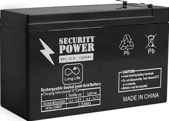 Security Power SPL 12-9 F2 (12В/9 А·ч)
