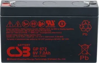 CSB Battery GP672 (6В/7.2 А·ч)