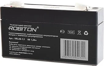 Robiton VRLA6-1.3 (6В/1.3 Ач)