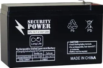 Security Power SPL 12-7,2 F2 (12В/7.2 А·ч)