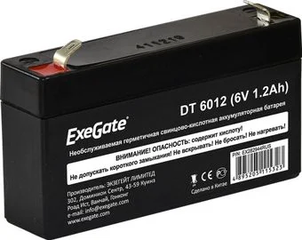 ExeGate DT 6012 (6В, 1.2 А·ч)