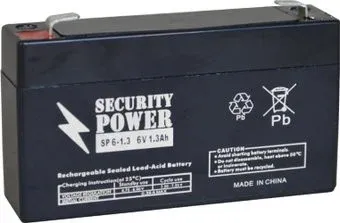 Security Power SP 6-1.3 F1 (6В/1.3 А·ч)