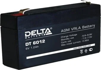Delta DT 6012 (6В/1.2 А·ч)