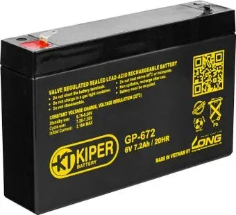 Kiper GP-672 F1 (6В/7.2 А·ч)