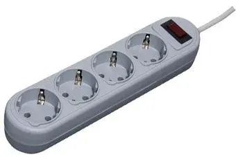 Defender ES Lite 4 розетки, серый, 1.8 м