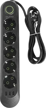 QUMO Power Bar Light SPFS P-0009 51553 (2 м, черный)