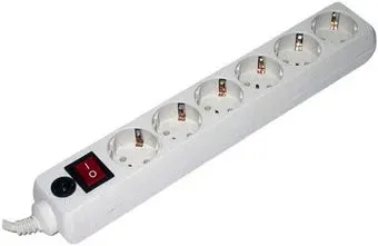 Гарнизон 6 розеток, белый, 5 м (EHW-15-5.0M)