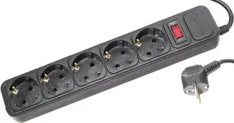 5bites 5 розеток, 1.8 м, черный (SP5-B-18)