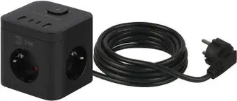 ЭРА CUBE-3es-1.5m-4USB-B Б0069074