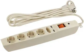 ЭРА 5 розеток, 2 м, слоновая кость (SFU-5es-2m-I)