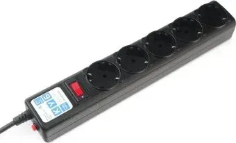 Power Cube 5 розеток, черный, 1.9 м (SPG-B-6-BLACK)