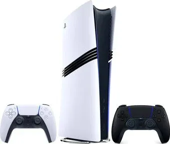 Sony PlayStation 5 Pro CFI-70XX (1 ревизия, 2 геймпада, белый/черная полночь)