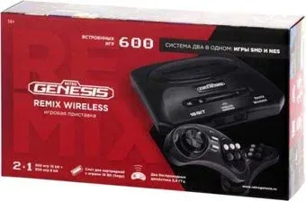 Retro Genesis Remix Wireless 8+16 Bit (2 геймпада, 600 игр)