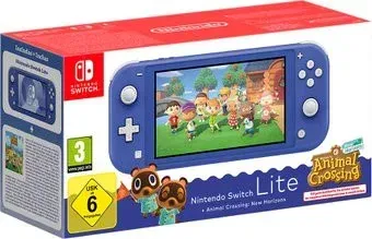 Nintendo Switch Lite (синий + Animal Crossing: New Horizons)