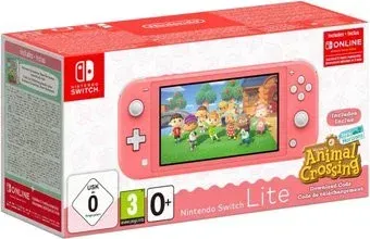 Nintendo Switch Lite (розовый + Animal Crossing: New Horizons)