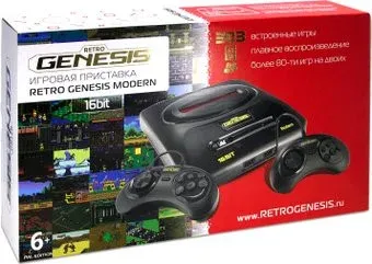 Retro Genesis Modern (2 проводных геймпада, 303 игры)
