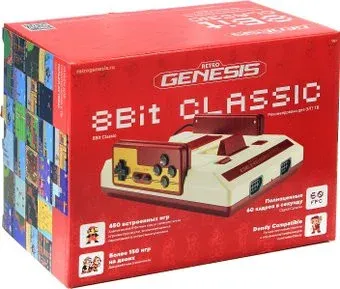 Retro Genesis 8 Bit Classic (2 проводных геймпада, 450 игр)