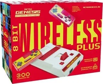 Retro Genesis 8 Bit Wireless Plus (2 геймпада, 300 игр)