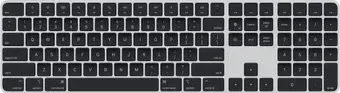 Apple Magic Keyboard MMMR3ZA/A (с Touch ID и цифровой панелью, с черными клавишами, раскладка US English)