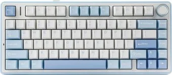 AULA F75 (белый/голубой/синий, Leobog Graywood V3)