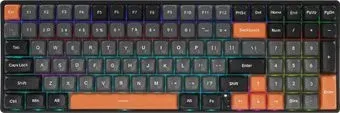 AULA S100 (черный/серый/оранжевый, Blue Switch)