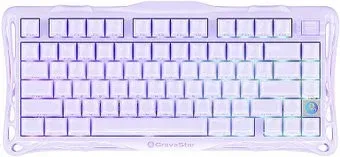 Gravastar Mercury K1 Special Edition Lavender Purple (GravaStar x Kailh Cherry Pink)