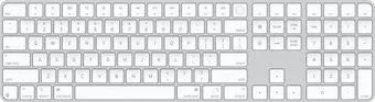 Apple Magic Keyboard USB-C MXK73ZA/A (с Touch ID и цифровой панелью, с белыми клавишами, раскладка US English)