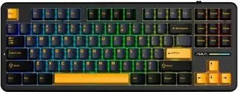 AULA F87 (черный/темно-синий/оранжевый)