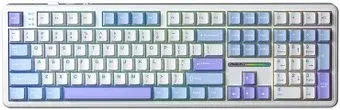 AULA F108 (белый/голубой/сиреневый, Aula Caramel Latte, без кириллицы)