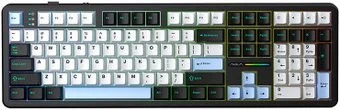 AULA F108 (черный/белый/голубой, Aula Caramel Latte, без кириллицы)
