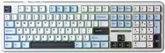 AULA F108 (белый/голубой/черный, Aula Caramel Latte, без кириллицы)