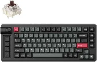 Keychron Lemokey L1 QMK/VIA Carbon Black L1-M3 (Gateron Jupiter Brown, нет кириллицы)