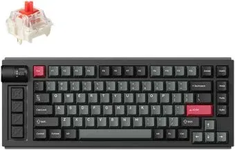 Keychron Lemokey L1 QMK/VIA Carbon Black L1-M1 (Gateron Jupiter Red, нет кириллицы)