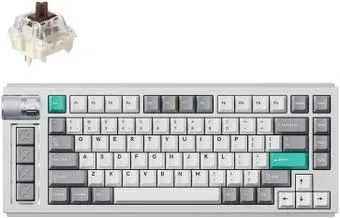Keychron Lemokey L1 QMK/VIA Space Silver L1-X3 (Gateron Jupiter Brown, нет кириллицы)