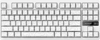 MCHOSE G87 White Topographic (MCHOSE Blazing Flame)