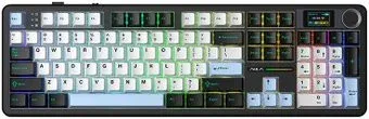 AULA F108 Pro (черный/белый/голубой, Aula Caramel Latte, без кириллицы)