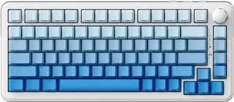 Ajazz AK820 Max (белый/голубой, Ajazz Sea Salt)