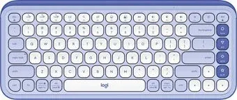 Logitech Pop Icon Keys 920-013050 (сиреневый/белый, нет кириллицы)