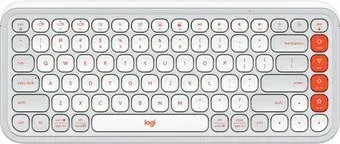 Logitech Pop Icon Keys 920-012935 (белый/оранжевый, нет кириллицы)