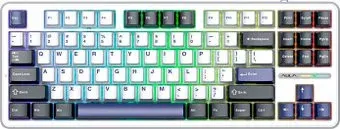 AULA F87 (белый/темно-синий/черный)