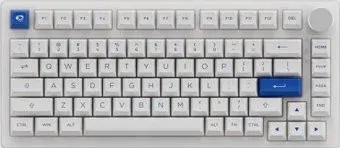 Akko PC75B Plus White &amp; Blue (Akko CS Jelly Pink)