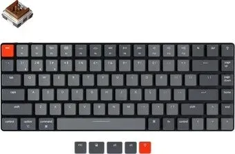 Keychron K3 V2 White LED K3-D3-RU (Keychron Low Profile Optical Brown)