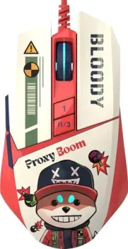 A4Tech Bloody W63 Max Proxy Boom (бежевый/красный)