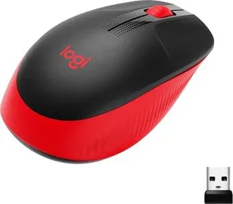 Logitech M190 (черный/красный)