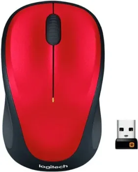 Logitech M235 Wireless Mouse (красный) [910-002496]