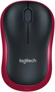Logitech M185 (черный/красный)